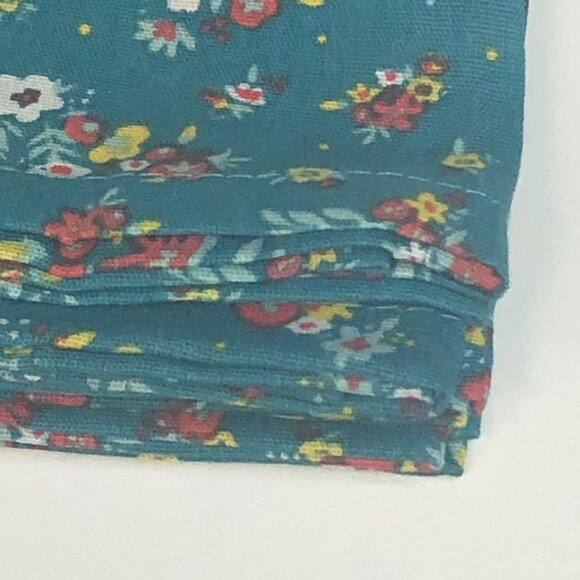 Pioneer Woman Cloth Napkins Rose Ditsy GreenFloral Fabric 4Pc Set Square 18"x18" - Picture 3 of 11